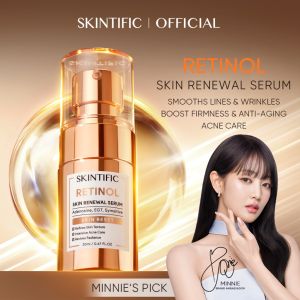 SKINTIFIC Retinol Skin Renewal Serum 20ml Skin Reset With Adenosine EGT Symsitive Smooth Lines & Wrinkles Boost Skin Firmness Anti-Aging Intensive Acne Care Facial Serum
