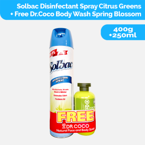 Solbac Citrus & Greens 400G with Free Dr.Coco Body Wash Spring 250Ml