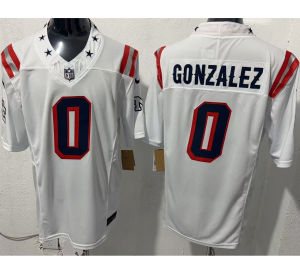 Áo đấu bóng bầu dục thêu đội Patriots bán sỉ số 12 # BRADY 10 # MAYE # 15