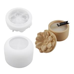 ขวดดอกไม้เรซิ่นแม่พิมพ์ถอดง่ายพิมพ์เค้กซิลิโคนทนทานสำหรับผู้ถืองานฝีมือและฐานวางรูป