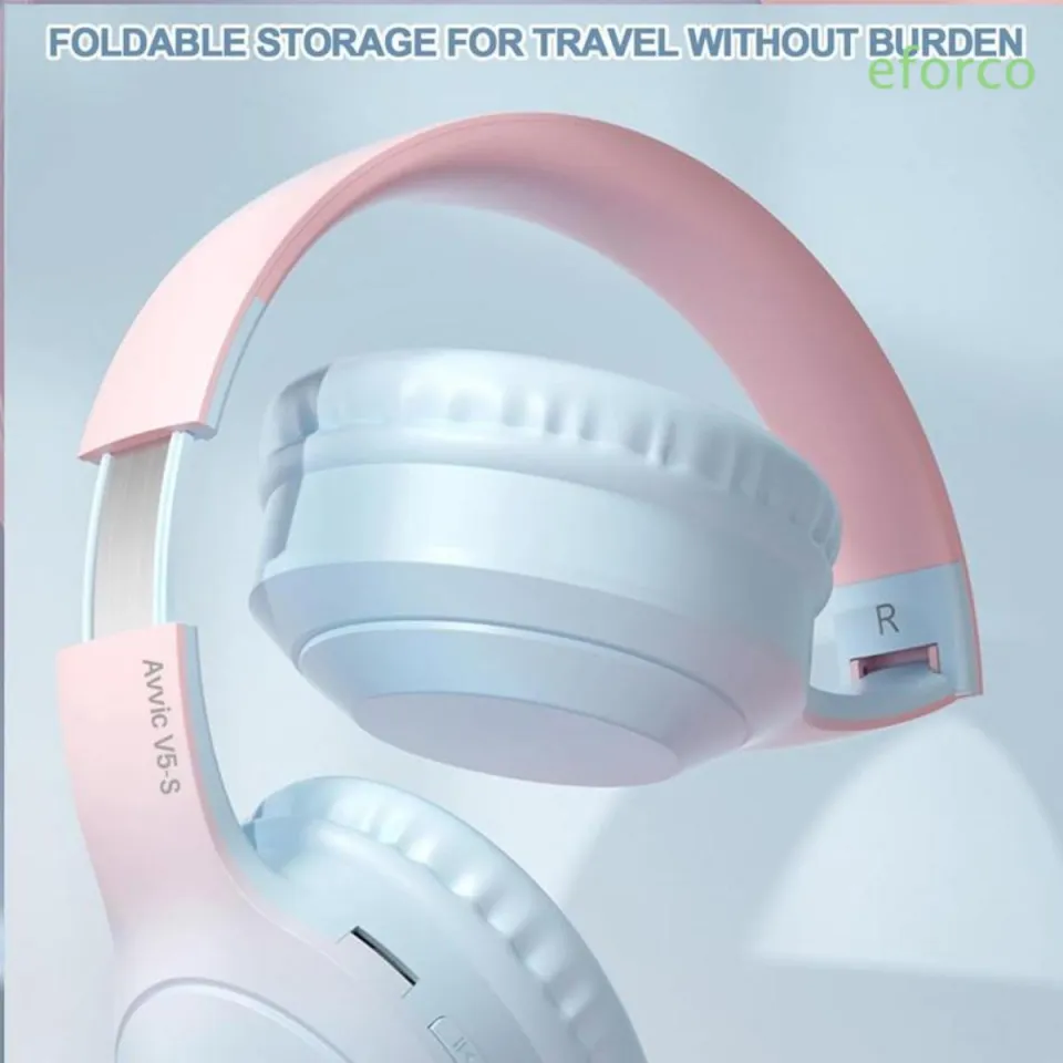 Wireless Bluetooth Headphones with Gradient Color Design – Stereo