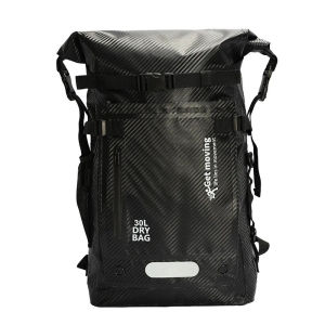 [Toronto2] 30L Waterproof Swimming Bag Carbon Fibre Dry Bag Portable Backpack Wet Dry Zoning Lightweight Camping Bag Trekking Accessories