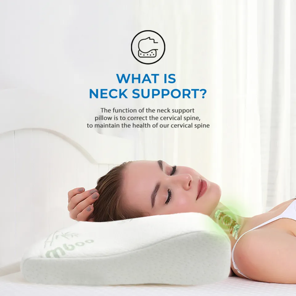 Bamboo neck best sale support pillow