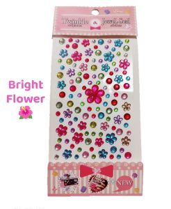 Self adhesive rhinestones shapes shape sticker rhinestone gems stick paste children artificial diamond decoration face sticker for kid event activity rhinestones sticker