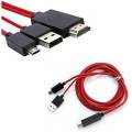 Kabel MHL HDTV Kabel HDMI HDTV 11pin Micro USB Kabel Dari Hp ke TV (PASTIKAN HP ANDA SUPPORT MHL). 