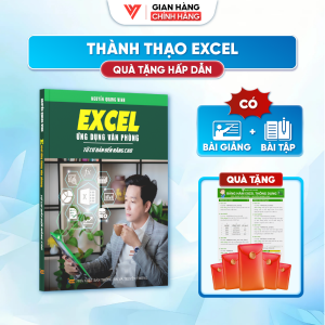 Sách Excel ĐÀO TẠO TIN HỌC Ứng Dụng Văn Phòng Từ Cơ Bản Đến Nâng Cao Có Kèm Khoá Học Online + Tặng Bảng Hàm + Nhãn Dán