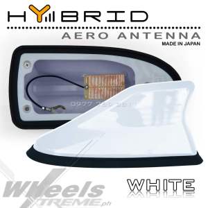 UNIVERSAL SHARKS FIN ANTENNA FOR ALL CAR WATER PROOF AM/FM with DOUBLE SIDED TAPE MADE IN JAPAN