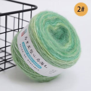 100g/Lot 330 Yards Rainbow Mohair Yarn for Knitting and Crochet Scarf Sweater EtcAnti-Pilling Anti-Static Eco-Friendly