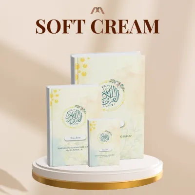 BY.MAY - Cream Series Al Quran Custom Nama Terjemah & Non Terjemah A7 / A6 / A5