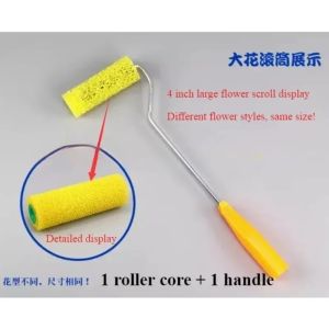 mv1 Applicable To 48 Inch Foam Brush Pattern Paint Roller Used for Wall Paint Stripping Mural Tools Texture Polyester Sponge 2N8Q4