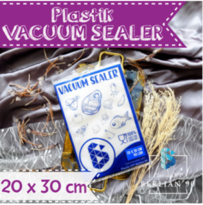 VACUUM SEALER 20X30 CM PLASTIK VACUUM ISI 50 / PLASTIK VAKUM UNTUK DAGINGSAYUR DAN BUAH