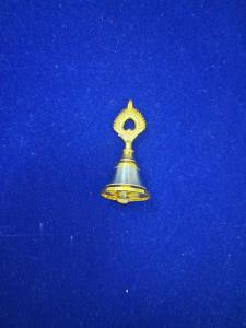 German Silver Prayer Bell - Mini Puja Bell for Altar/Pooja (Compact and Portable)
