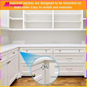 【HOT】 ชุดล็อคประตู 16 ชิ้น เหล็กแข็งแรง ทนทาน สำหรับประตูโรงนา หน้าต่าง ตู้เก็บของและอุปกรณ์รักษาความปลอดภัยในบ้าน