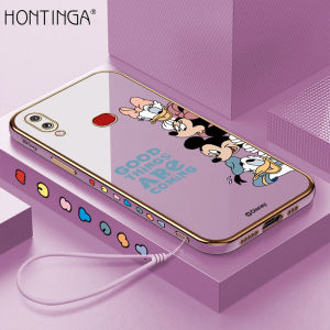 （Lokal Ready）Hontinga Softcase Case Casing hp Samsung Galaxy A04 A04S A05S A10S A11 A12 A55 5G 4G Casing Cartoon (Disney) Warna Solid Mewah Berlapis Lembut silikon TPU kesing Case hp Anti Gores Air Karet untuk Anak softcase