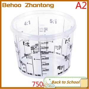 Behoo Plastic Paint Mixing Cup PP Hard Plastic Tune Paint Cup with Cover