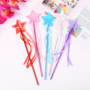 Christmas gift 【AYLMER】 1PCS Five-pointed Star Magic Wand Children Fairy Wand Girl Birthday Gift Toys