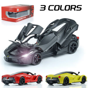 RUM 1:22 Scale Ferrari Laferrari Alloy Car Model Light & Sound Effect Diecast Car Toys for Boys Baby Toys Birthday Gift Car Toys Kids Toys Car Model Car Boys Toys Model Collection Hot Wheel