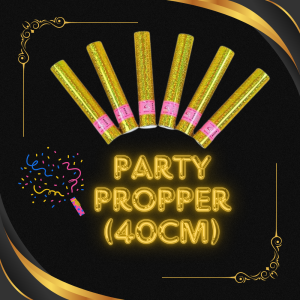 Gold Confetti Party Popper- 40CM/60CM For Birthday Wedding Party Celebrations Surprise