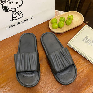 SQshop 😎รองเท้าแตะแบบสวม สีพื้น แต่ลวดลายคลาสสิคๆ พื้นนุ่มนิ่มสวมใส่สบายใส่ทำงานหรือใส่อยู่บ้านชิวๆ เลิศฟุดๆ 🤗🥰❤️