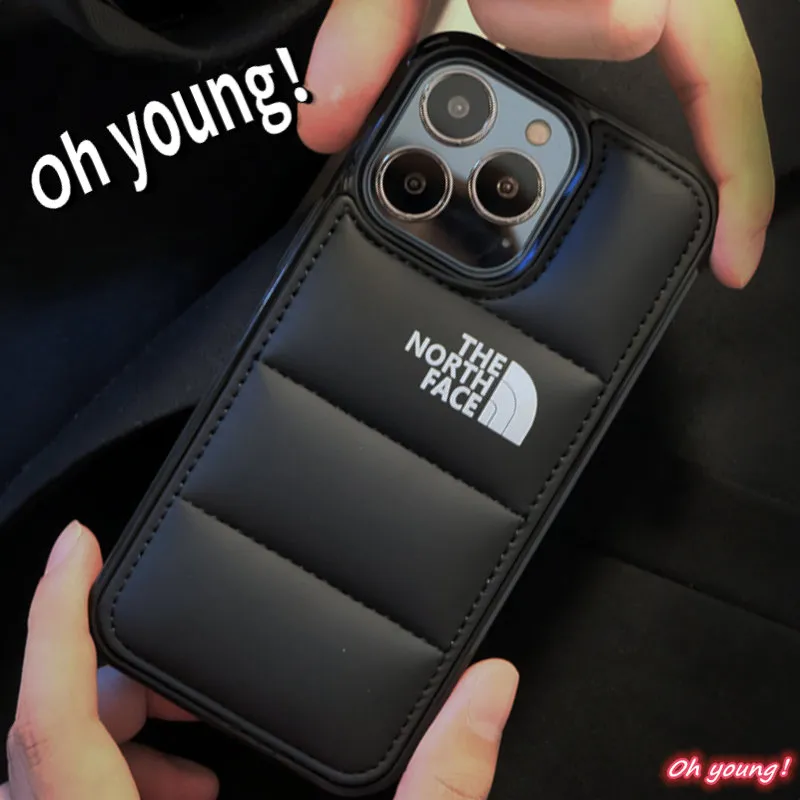 Down Jacket Case Tide Card The North Face for Iphone 14Promax Ins