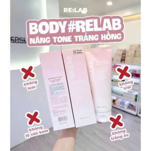 Kem body Re:lab whitening body lotion 200ml - hạn 2028 Hàn Quốc kem body relab IS460