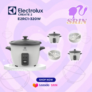 ELECTROLUX หม้อหุงข้าว รุ่น E2RC1-320W (833 วัตต์1.8 ลิตร)
