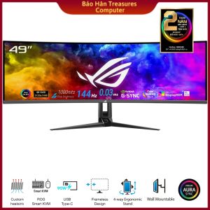 Màn hình cong Asus ROG Swift PG49WCD 49" QD-OLED 2K 144Hz chuyên game - Hàng Chính Hãng