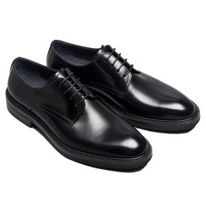 High Quality Mens Oxford Shoes Genuine Leather Office Derby Dress Shoes for Business Casual Wear2026