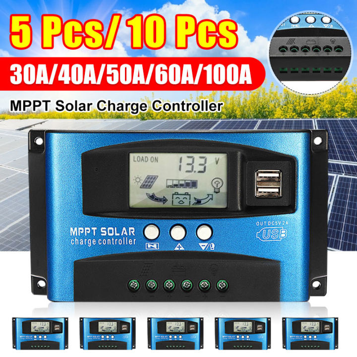 30/40/50/60/100A Solar Charge Controller 30amps Solar Charger 12v / 24v ...