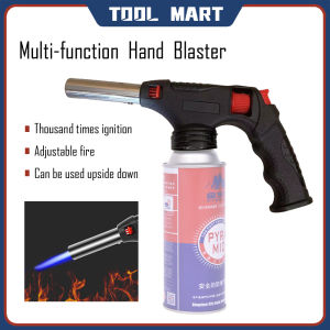 Portable flame nozzle flamethrower camping gas multi-function welding gun picnic cooking barbecue tool gas burner welding high temperature welding gun