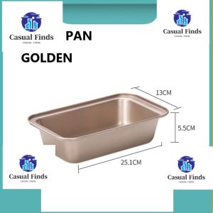 【SG】Loaf Pan with Cover Bread Baking Mould Cake Toast Non-Stick with Lid Gold Aluminized Steel Bread Pan