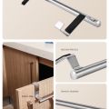Towel Rack Over Door Towel Bar Hanging Holder Stainless Steel Bathroom Kitchen Cabinet Towel Rag Rack. 