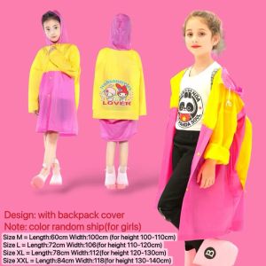 Cartoon pattern Kapote Rain Coat Makapal For Kids PVC childrens raincoat student raincoat