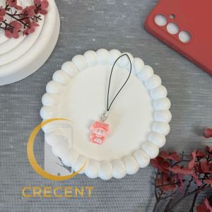 Bandul Bandol SANRIO Lanyard Tali Gantungan Gelang Strap HP Phone Charm Handphone Device Kamera Handmade Macaron Candy Lanyard Full Warna Korean Style Black Pink Estetik Bracelet Beads Hello Kitty Cinnamoroll Pompompurin My Melody Kuromi Pochacco