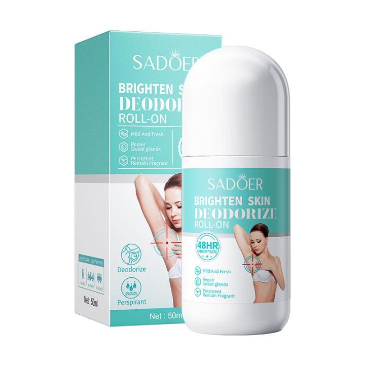 ROREC SADOER Brighten Skin Deodorize Roll On 48HR Purify Taste Mild ...
