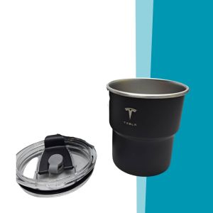 พร้อมส่งจากไทย แก้วกาแฟสแตนเลส 304 แก้วกาแฟมินิ แก้วเก็บอุณหภูมิ เล็กกะทันรัดพกพาสะดวก 300 ml ลาย TESLA