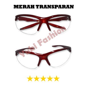 COD - Kacamata Anak / Kacamata Sport Anak Lensa Gelap Transparan Anti Silau Pelindung Debu / Kacamata Olahraga Anak Bersepeda / Kacamata Anak Gowes Bikes / Kids Sporty Glasses Frame Ringan Model Keren Fashionable Korean Style