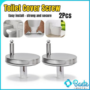 Baete Toilet Seat Screws Quick Install Toilet Seat Hinge Fixing Bolts Reusable Replacement Connector 1Pair