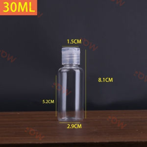 10pcs 【Flip Cap】Plastic Flip Cap Bottles Empty Vial for Travel Container Cosmetics Lotion PET Clear Plastic Bottle PET Empty Bottle
