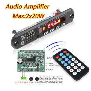 Bluetooth 5.0 MP3 Decoder Decoding Module DC 5V 12V Car USB MP3 Player WMA WAV TF Card Slot USB FM Remote Board Module