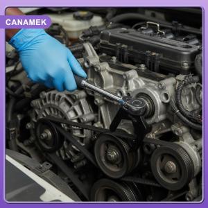 【CANAMEK】 1Pcs Universal Car Timing Belt Spanner Alloy Steel 41mm 46mm Water Pump Wrench Timing Belt Tension Spanner Removal Tool
