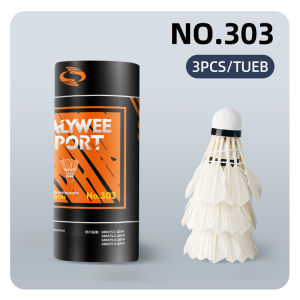 TOSEEK 3pcs Badminton Professional-Grade Shuttlecocks Feather High-Quality Badminton for Raket Training Speed