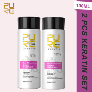 PURC 2 Pcs Keratin For Hair Straightening 0% 5% 8% 12% Formaldehyde Brazilian Keratin Hair Treatment Smoothing Hair Care2026