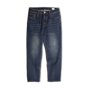 Maden Vintage 11.5oz Denim Washed Straight Jeans for Men Casual YKK Zipper Pants with Pockets Ethnic Design Plus Size Trousers2026