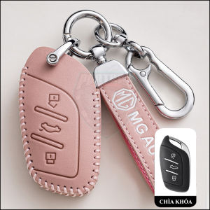 Ốp Chìa Khóa Xe MG MG5 HS ZS RX5 Hợp Kim Cao Cấp Họa Tiết 3 Sọc Màu Lịch Lãm Sang Trọng