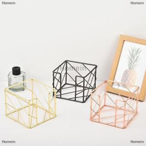 [COD] Homein Sticky Note Holder Dispenser Notepad Holder Desk Storage Box Creative Hollow Out Pattern Sticky Notes Box Office Supplies