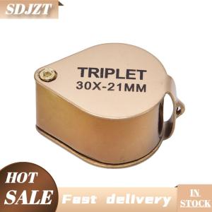 SDJZT 30x 30x21mm Magnifier Jewelers Gold Eye Tool Jewellery Folding Loupe Glass
