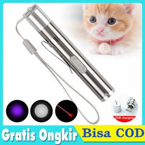 Mainan Kucing Laser Pointer Kucing Laser Lampu Senter Cat Toys Pengisian USB