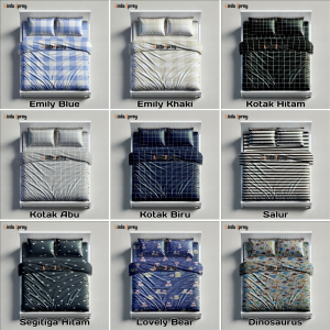 Sprei Set No 1 180x200x15 Sudut Karet Motif Karakter Dan Abstrak Aesthetic B2G1