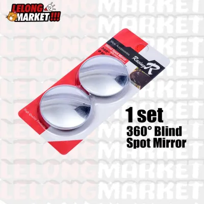 2Pcs Car Mirror HD Blind Spot Mirror Adjustable Auto Rearview Convex Mirror 360 Degree Wide Angle Vehicle Parking Rimless Mirror